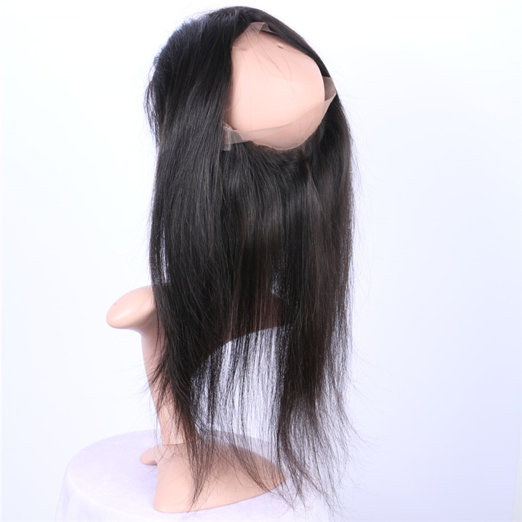 EMEDA Brazilian straight unprocessed 360 lace frontal manufacturers factory, 360 frontal made in China QM042